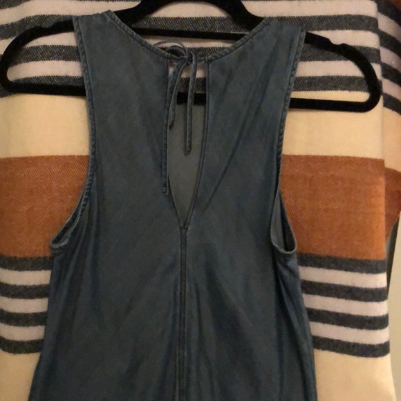 Gap Denim Keyhole Back Tank Top - Picture 2 of 3
